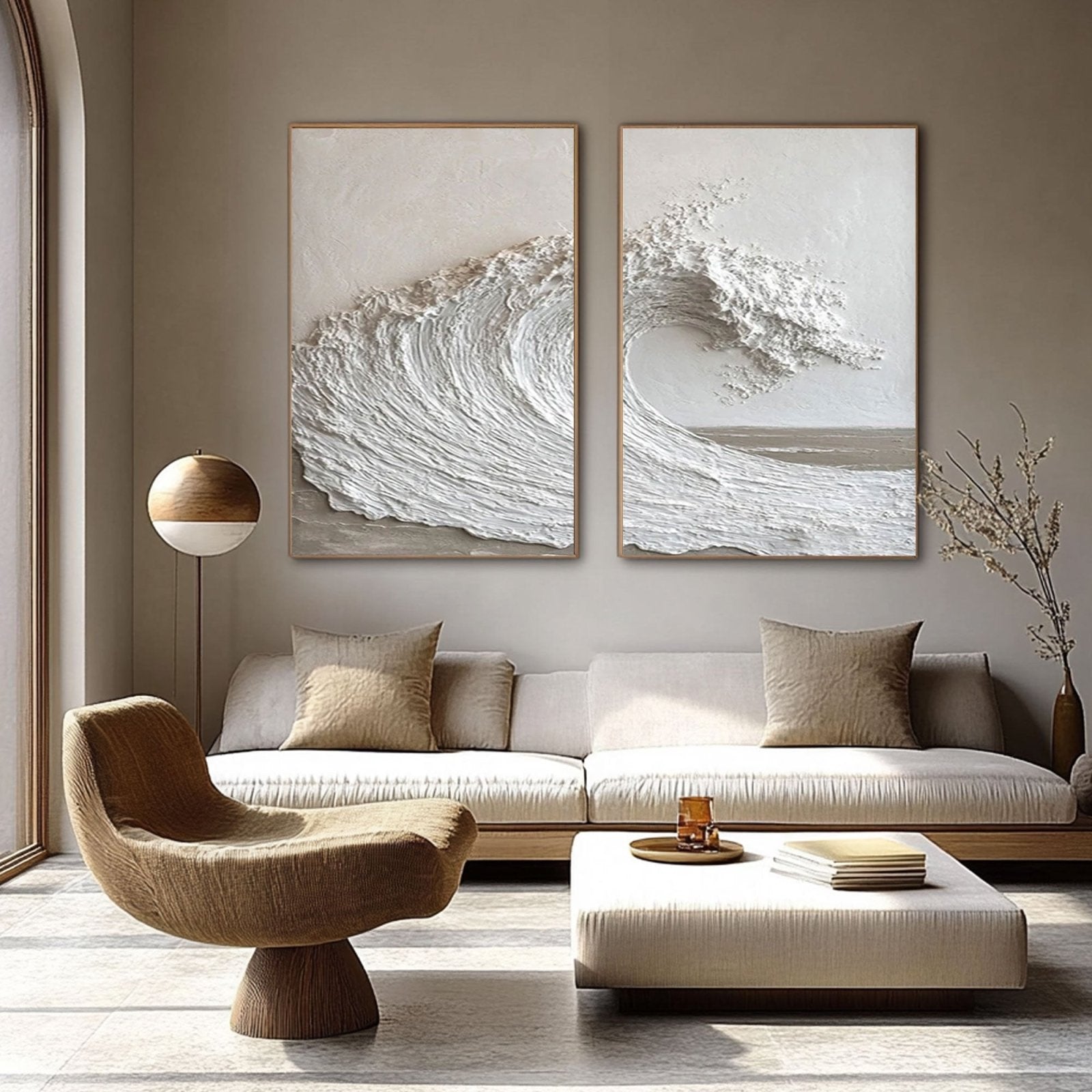 Minimalistisches Gemälde „Albarcane“