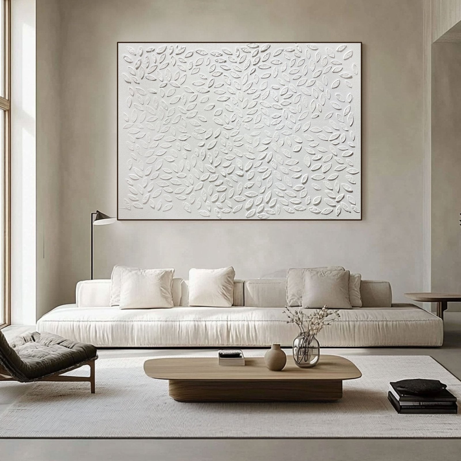 Minimalist Painting "Élodie Feuille"