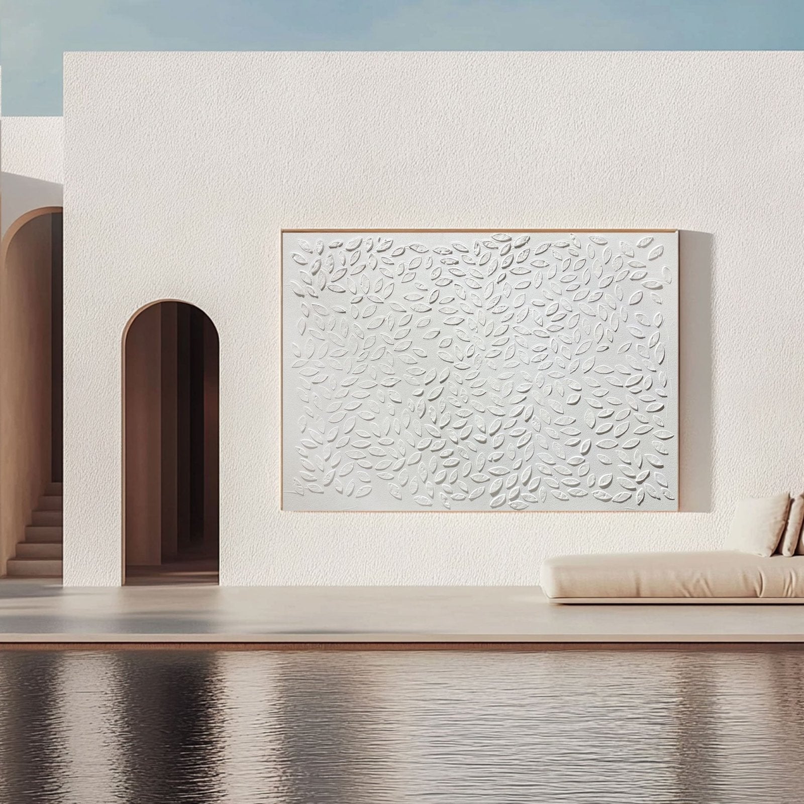 Minimalist Painting "Élodie Feuille"