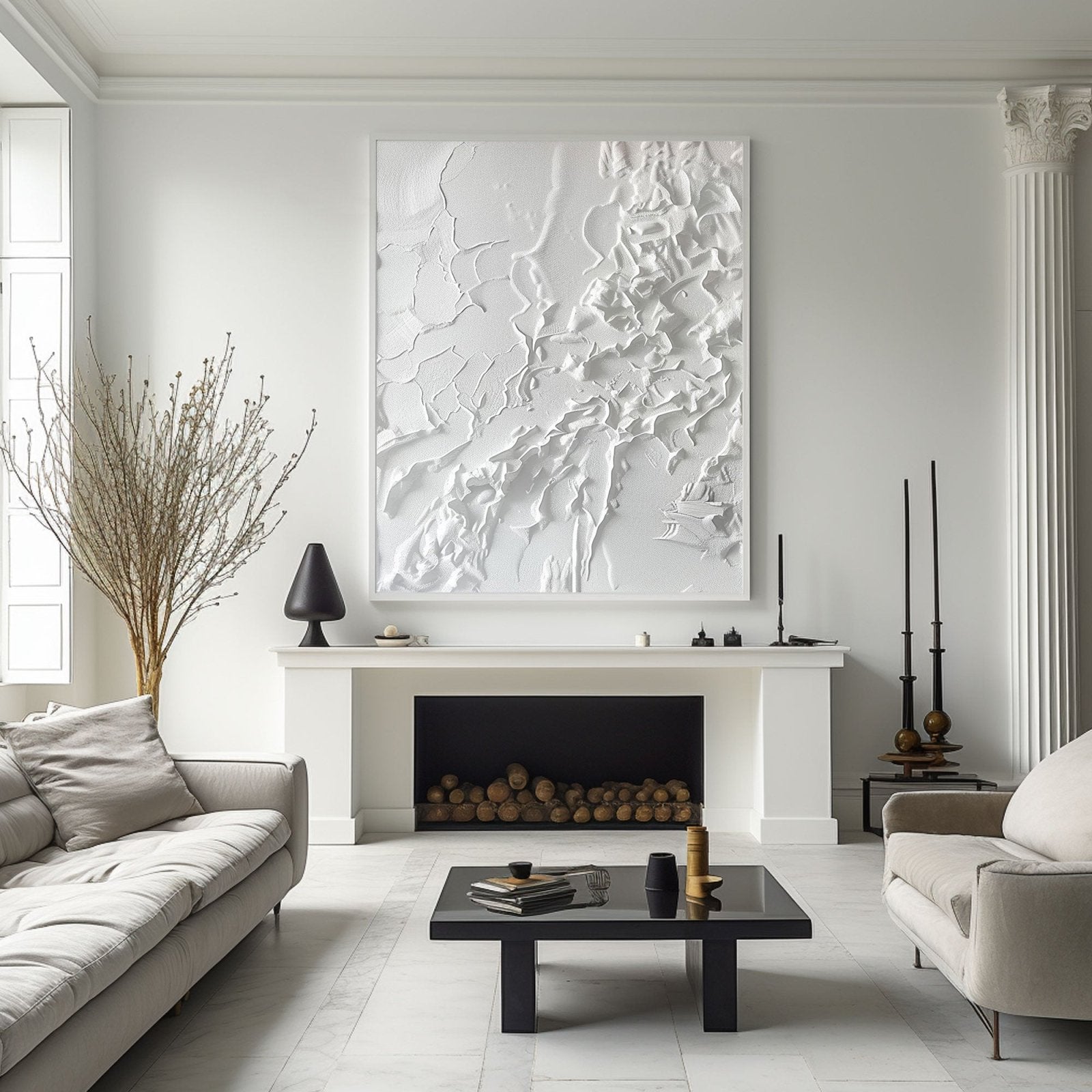 Minimalist Painting “Ethereal Embrace”
