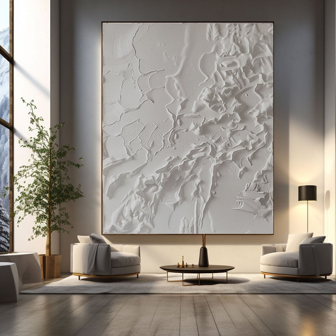 Minimalist Painting “Ethereal Embrace”