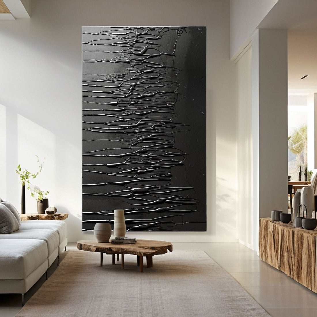Minimalist Painting "Midnight Rhapsody"