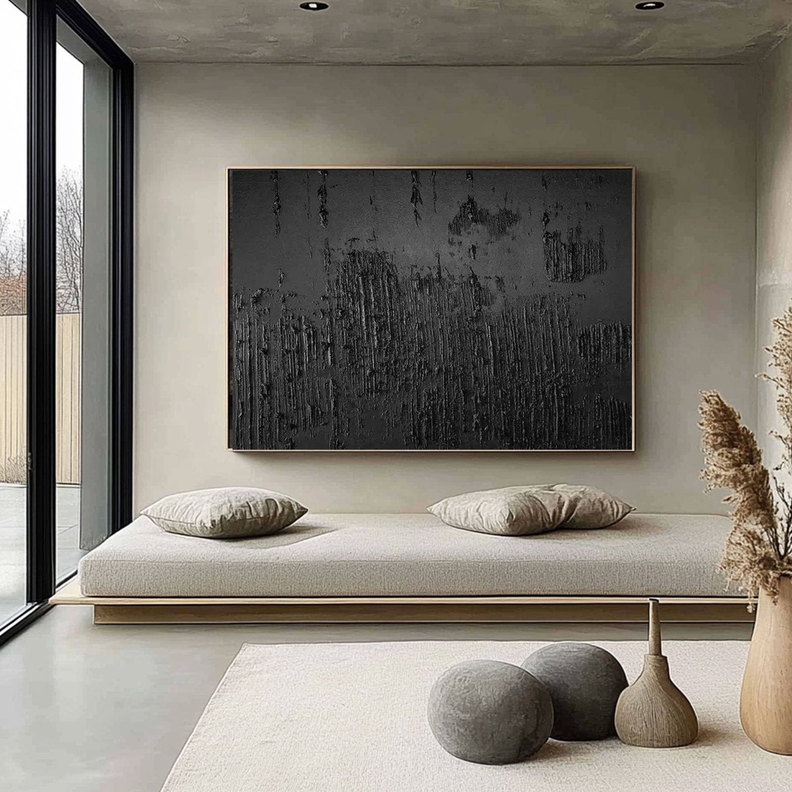 Minimalist Painting  "Noircey Obscur"