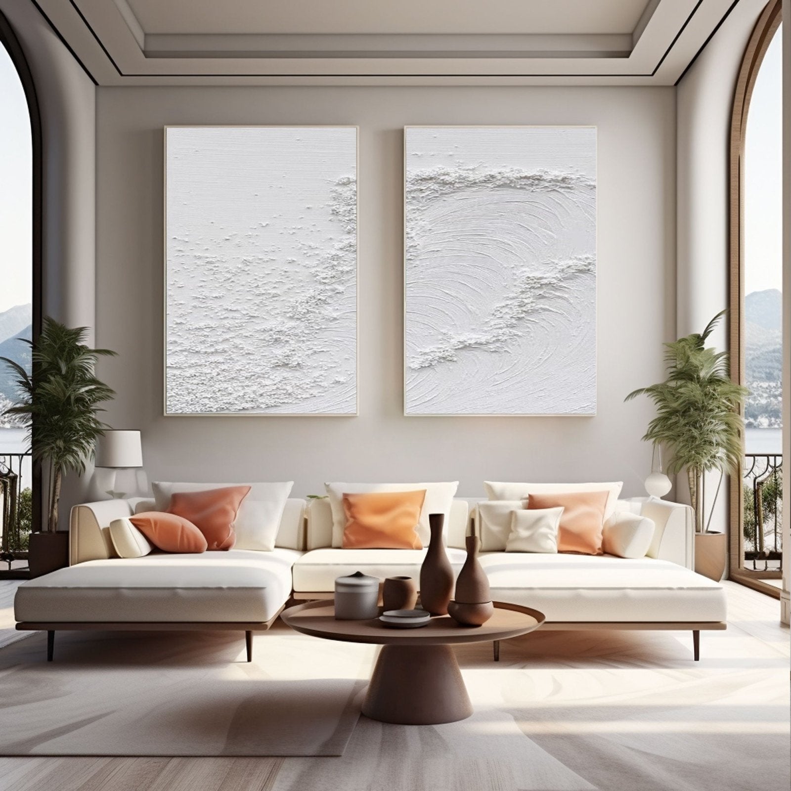 Minimalist Painting  "Tranquil Waves"