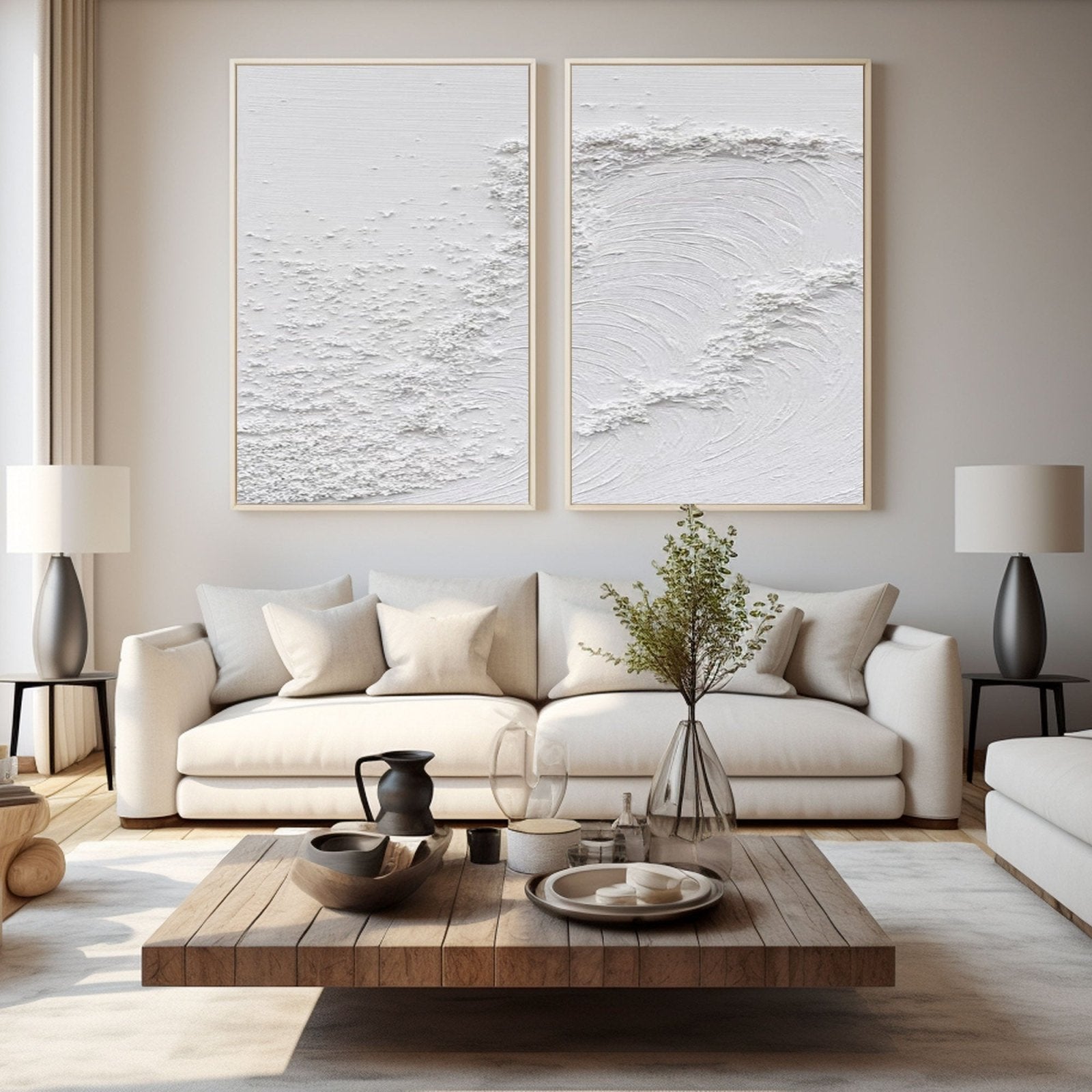 Minimalist Painting  "Tranquil Waves"