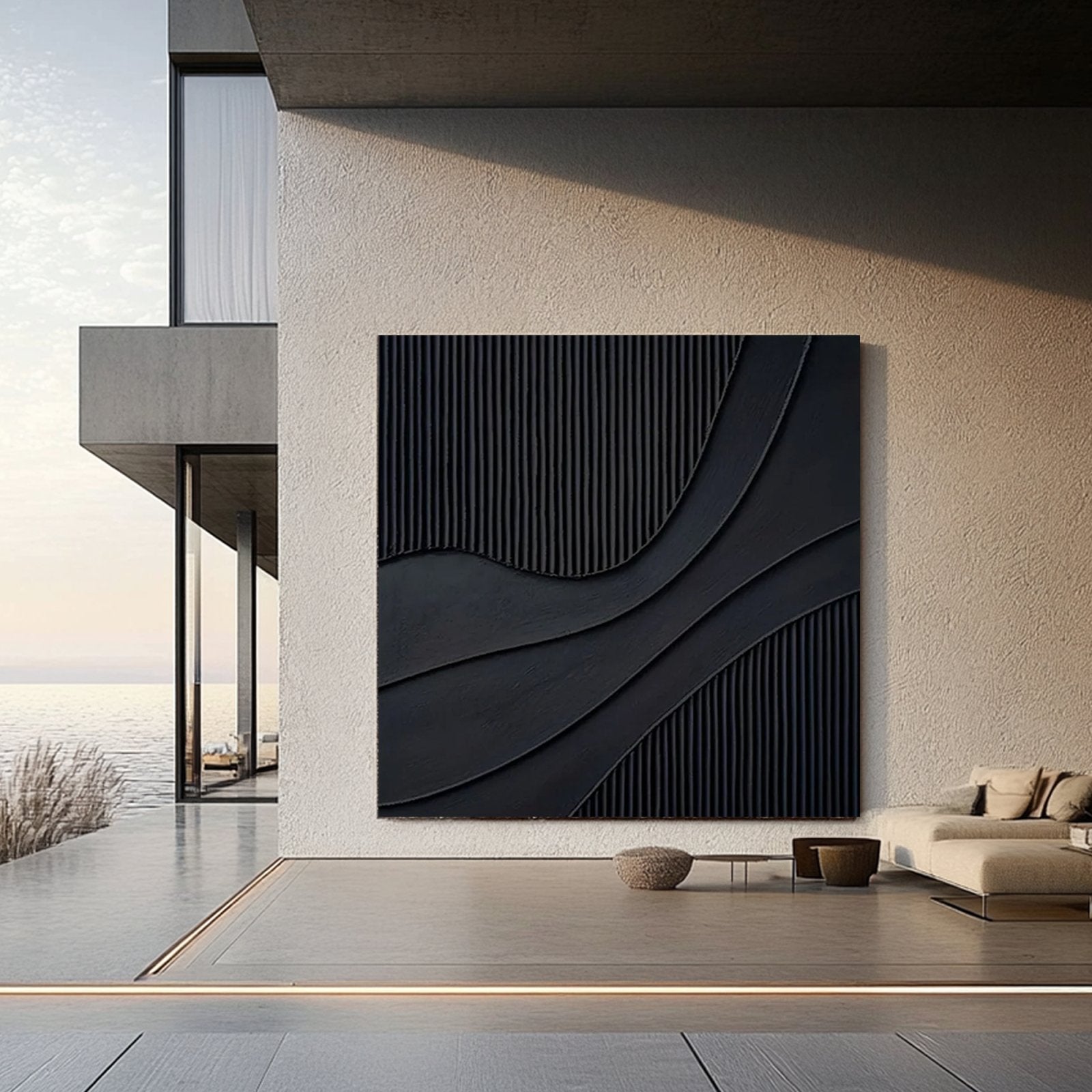 Minimalist Painting "Victor Sombre”