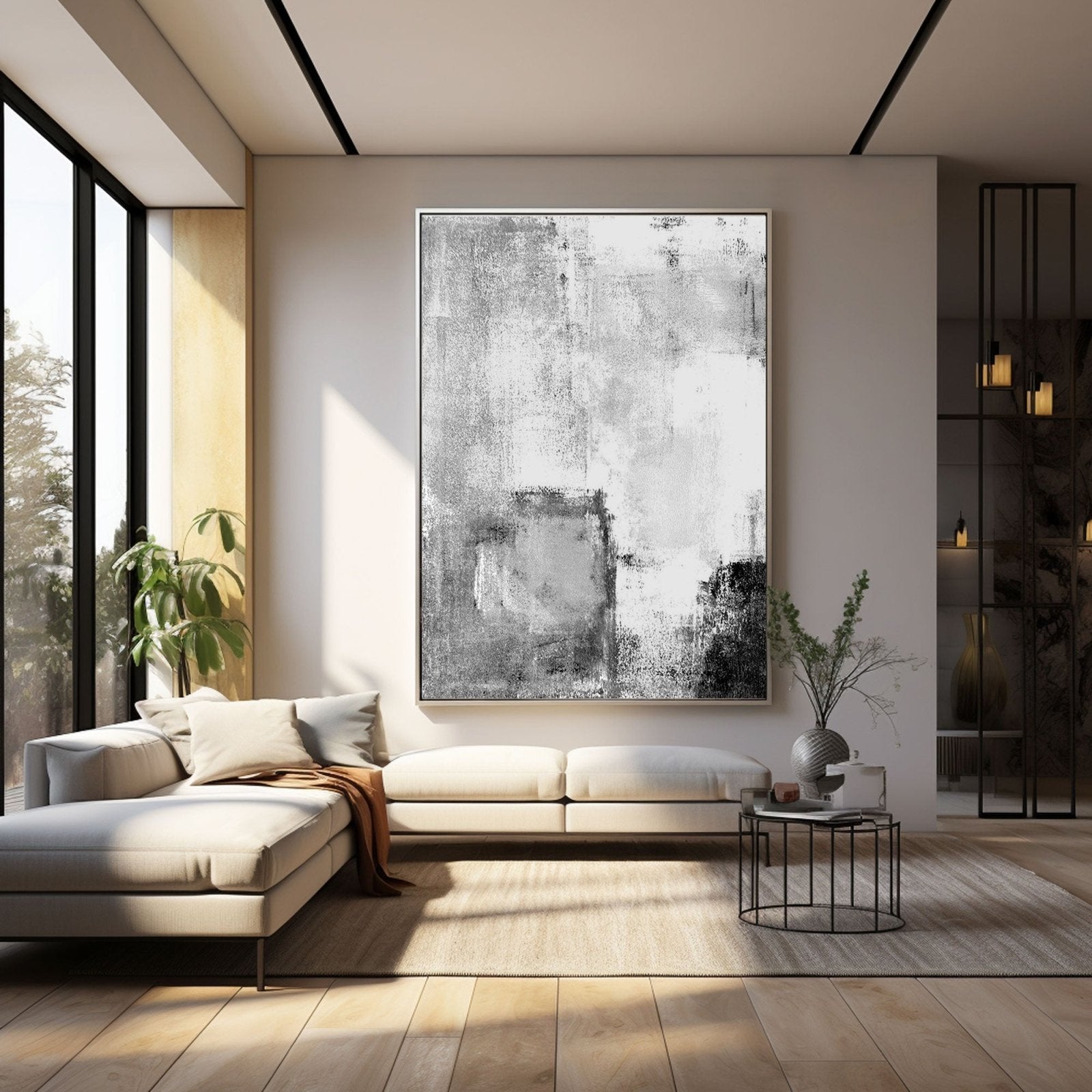 Minimalist Painting "Whispers in Monochrome"