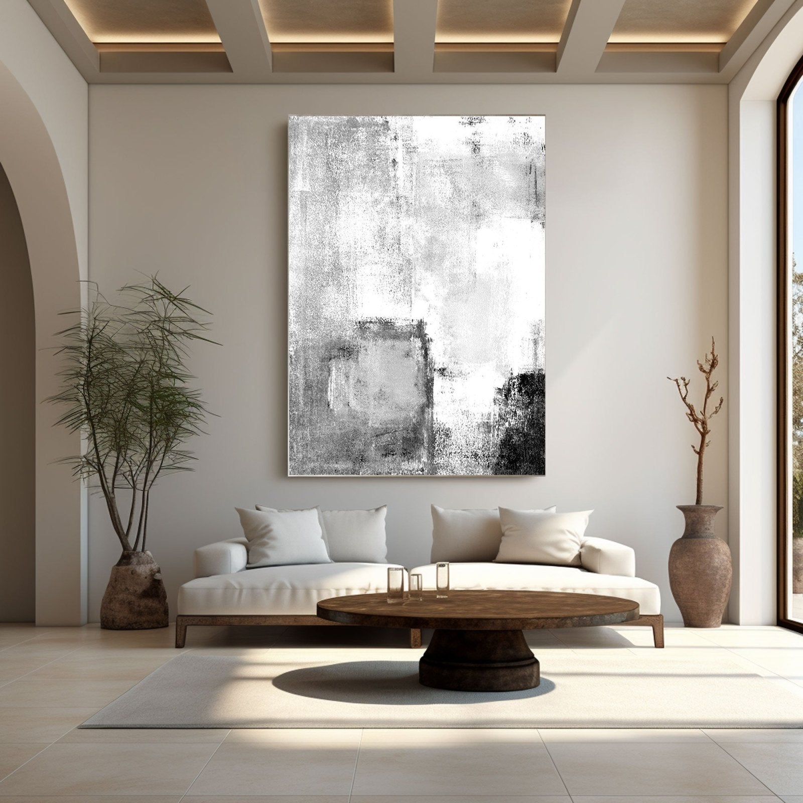Minimalist Painting "Whispers in Monochrome"