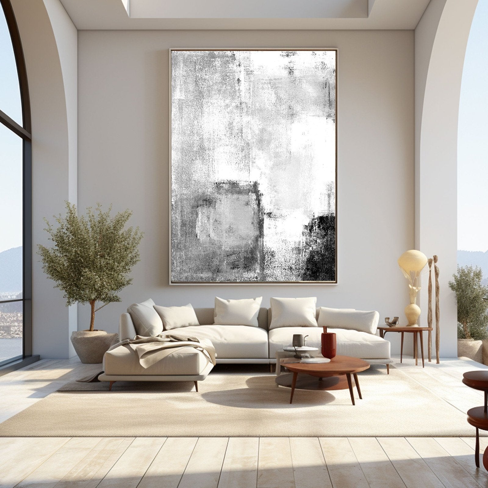 Minimalist Painting "Whispers in Monochrome"