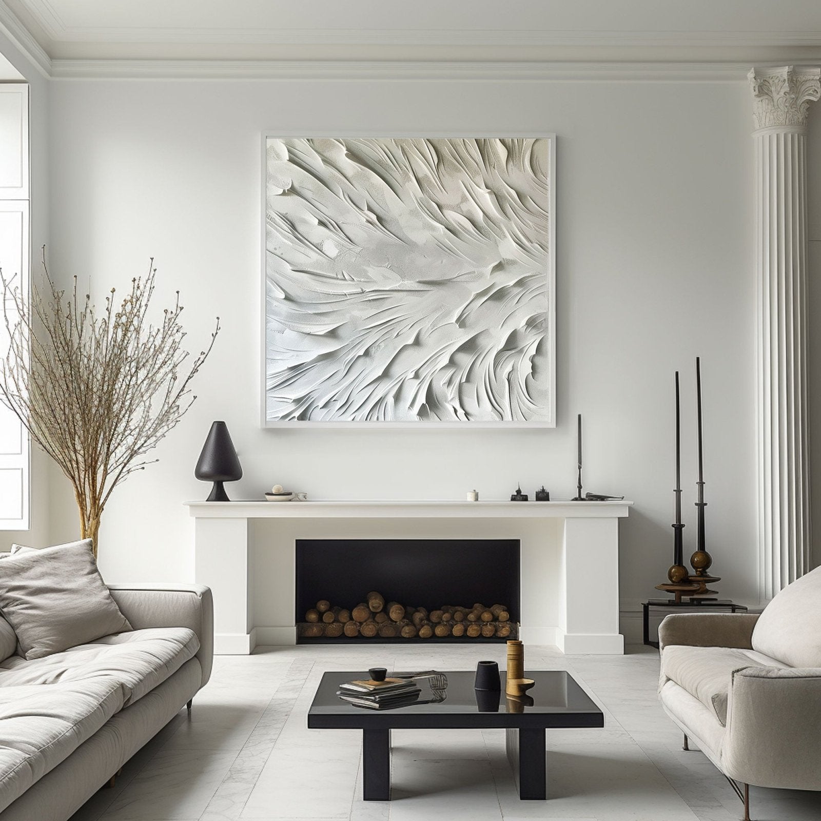 Minimalist Plaster Art "Flow“