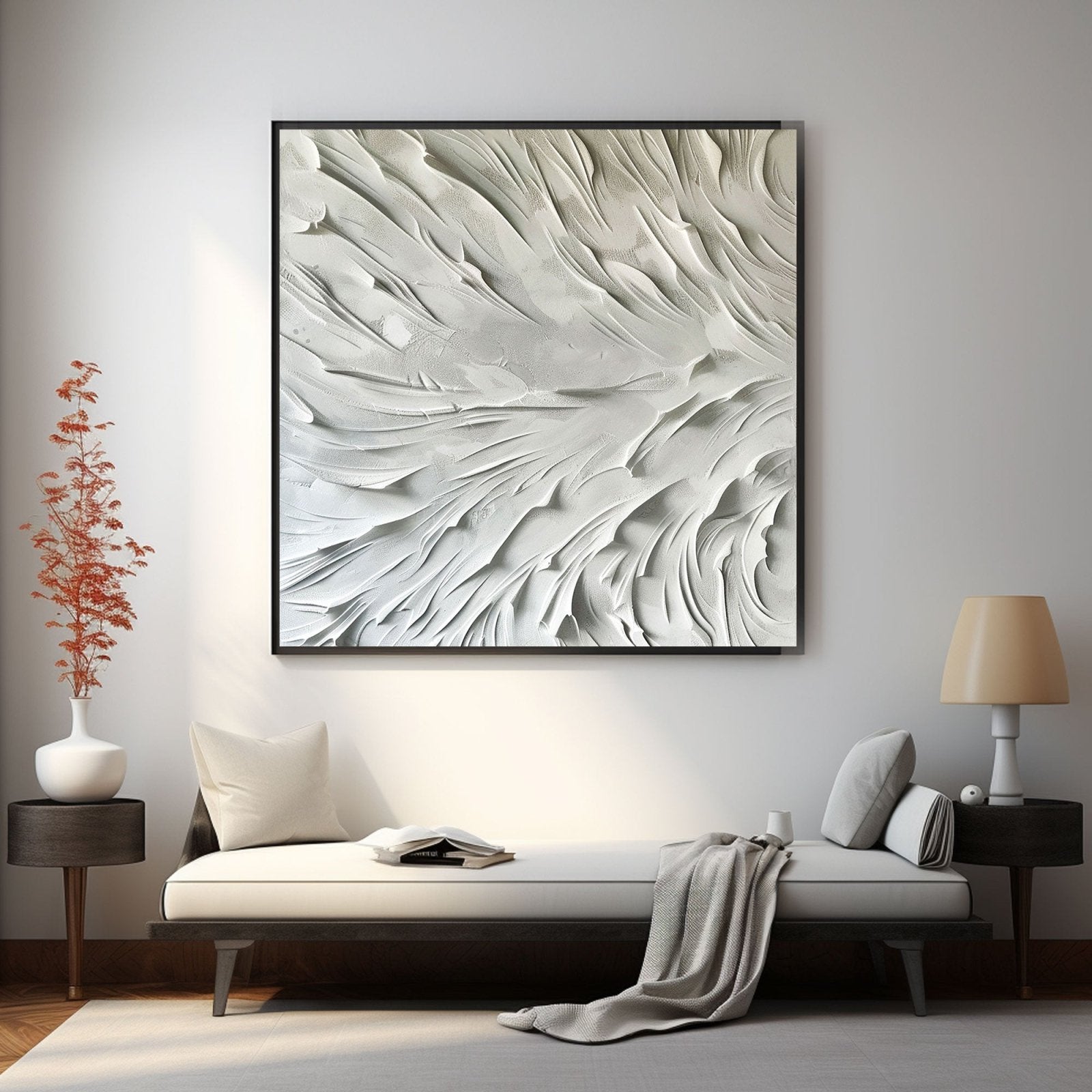 Minimalist Plaster Art "Flow“