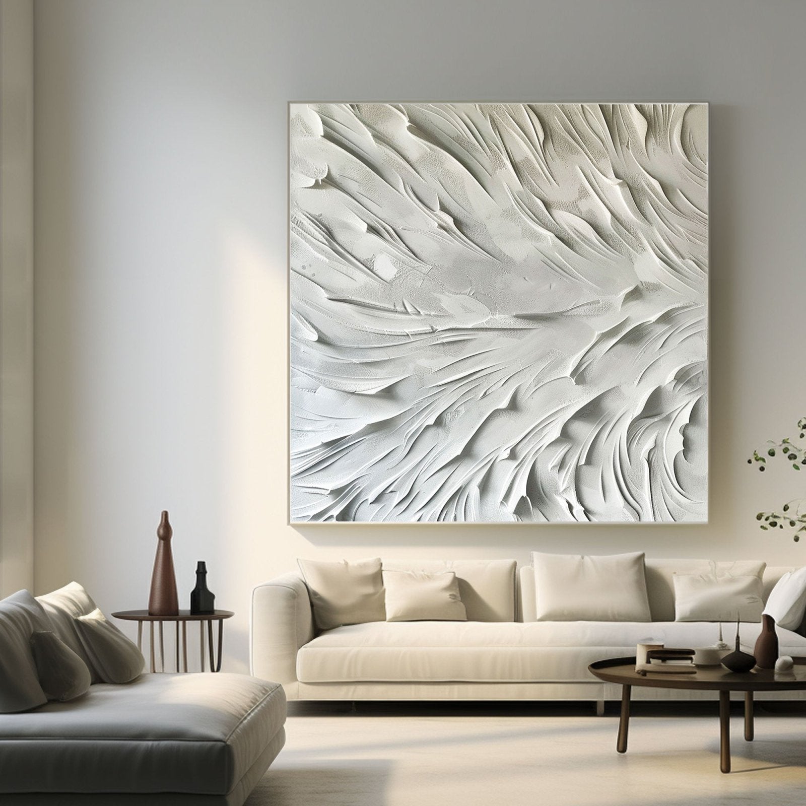 Minimalist Plaster Art "Flow“
