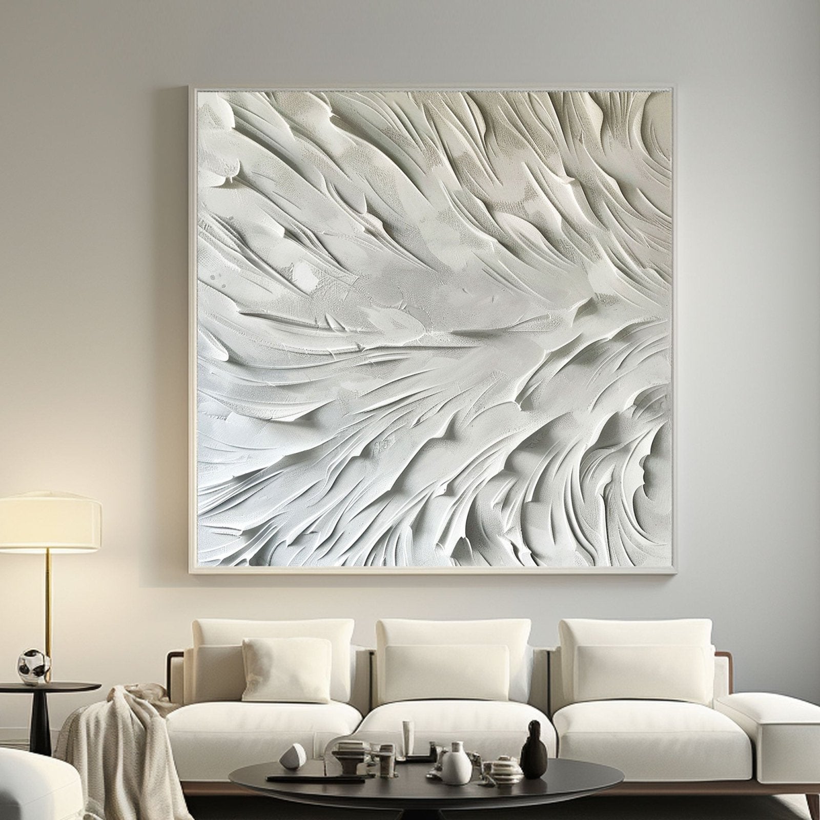 Minimalist Plaster Art "Flow“