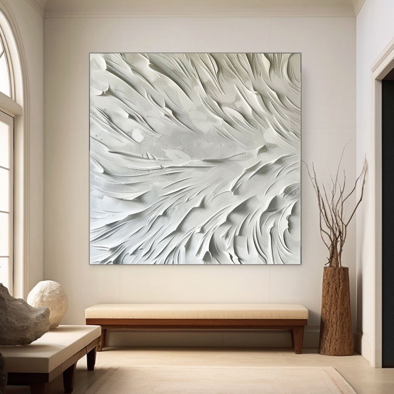 Minimalist Plaster Art "Flow“
