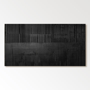 Minimalistisches Gipsgemälde „Nocturne Veil“