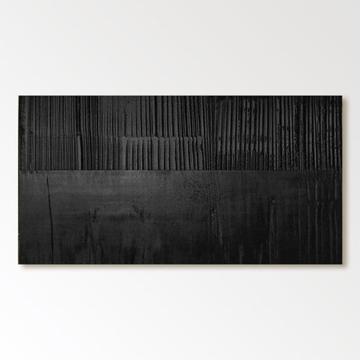 Minimalistisches Gipsgemälde „Nocturne Veil“