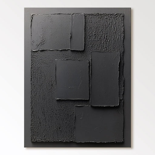 Minimalistische Gips-Wandkunst „Couches de Nuit“