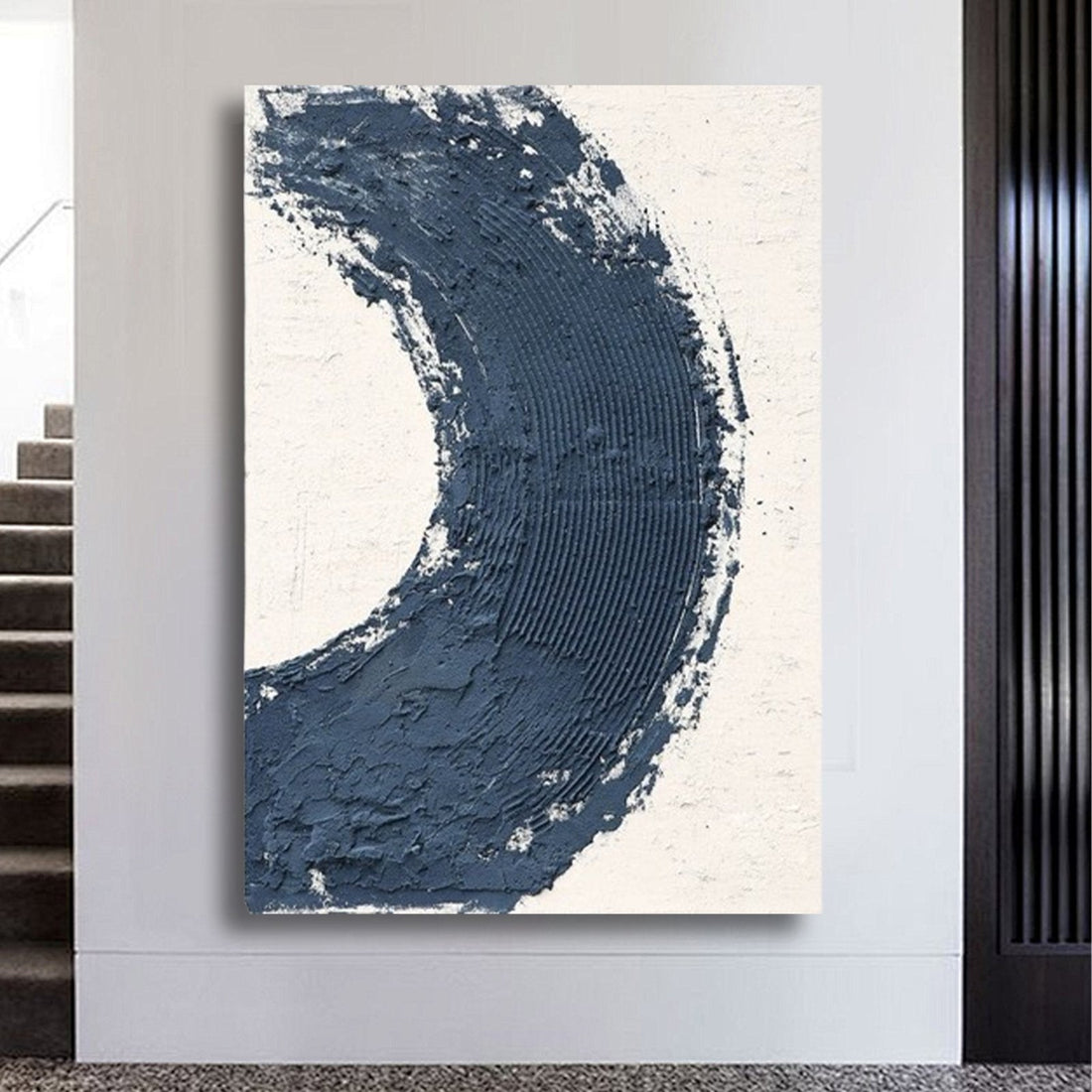 Minimalist Textured Painting "Abyss"