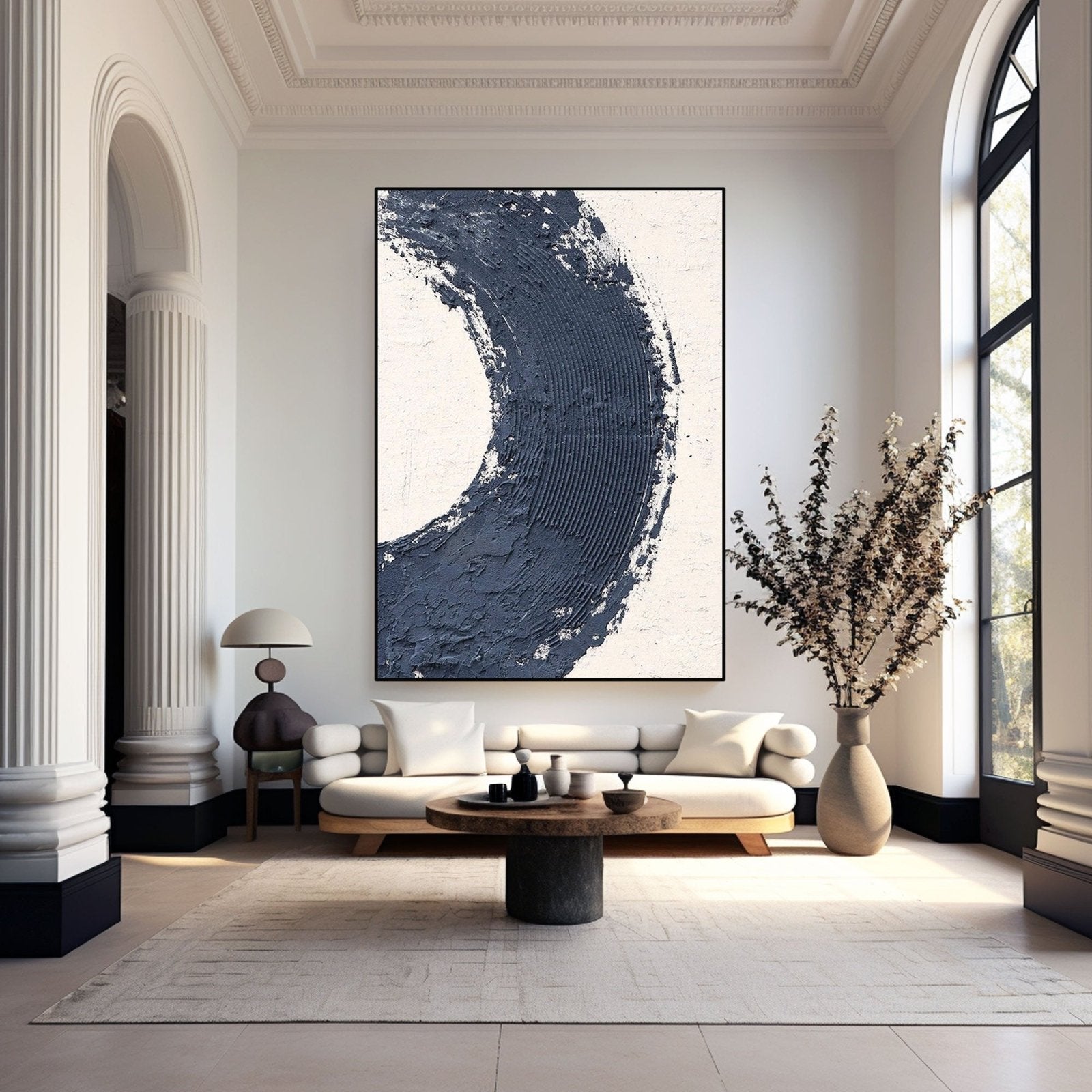 Minimalist Textured Painting "Abyss"