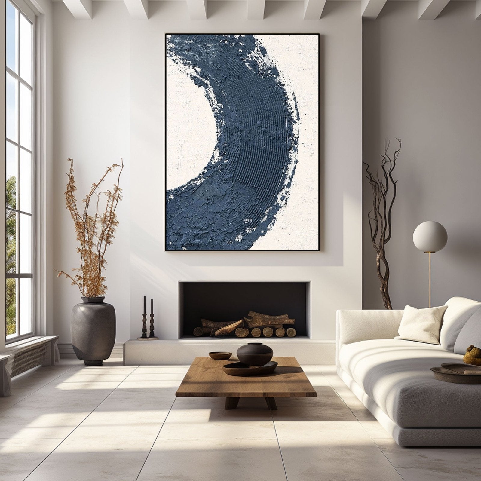 Minimalist Textured Painting "Abyss"