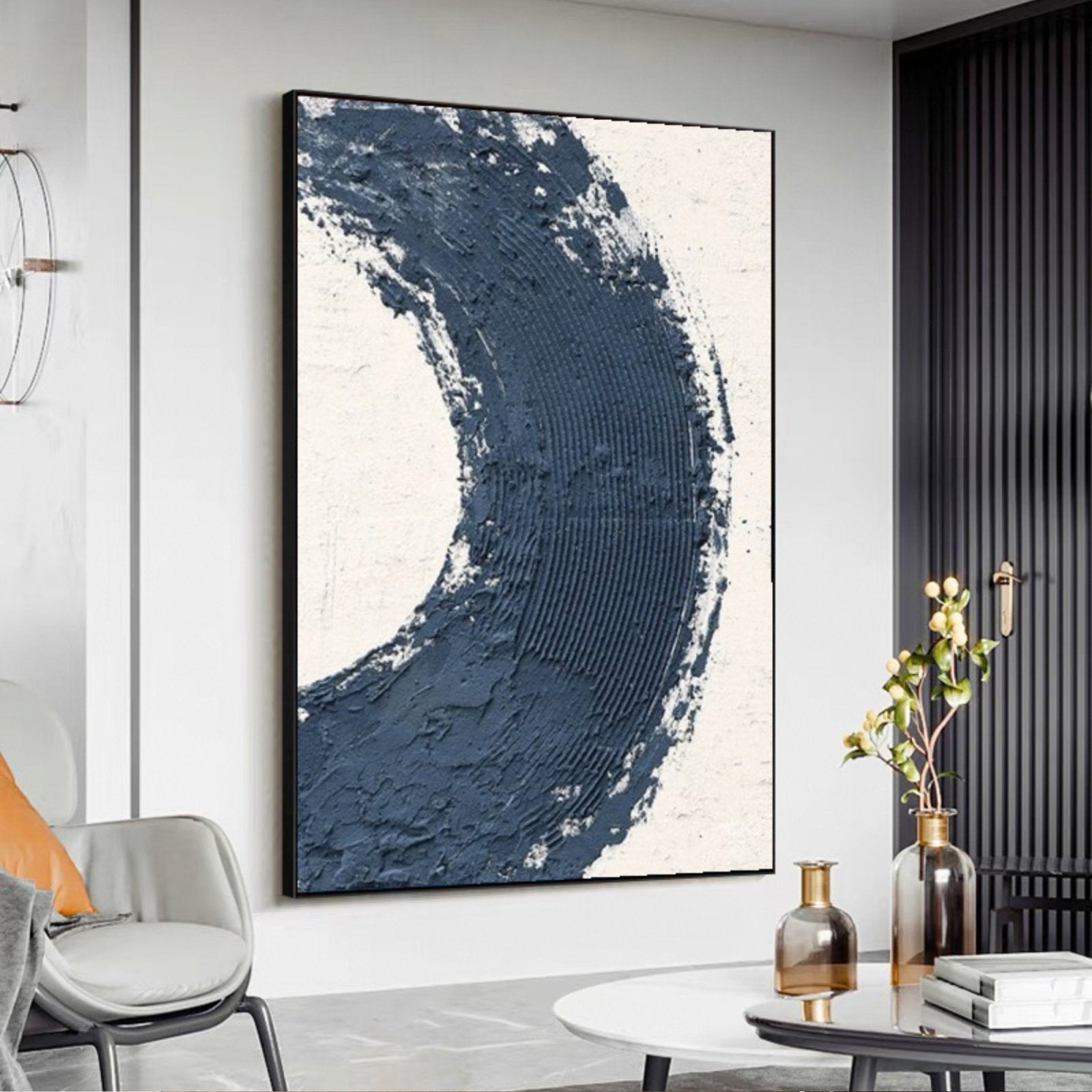Minimalist Textured Painting "Abyss"