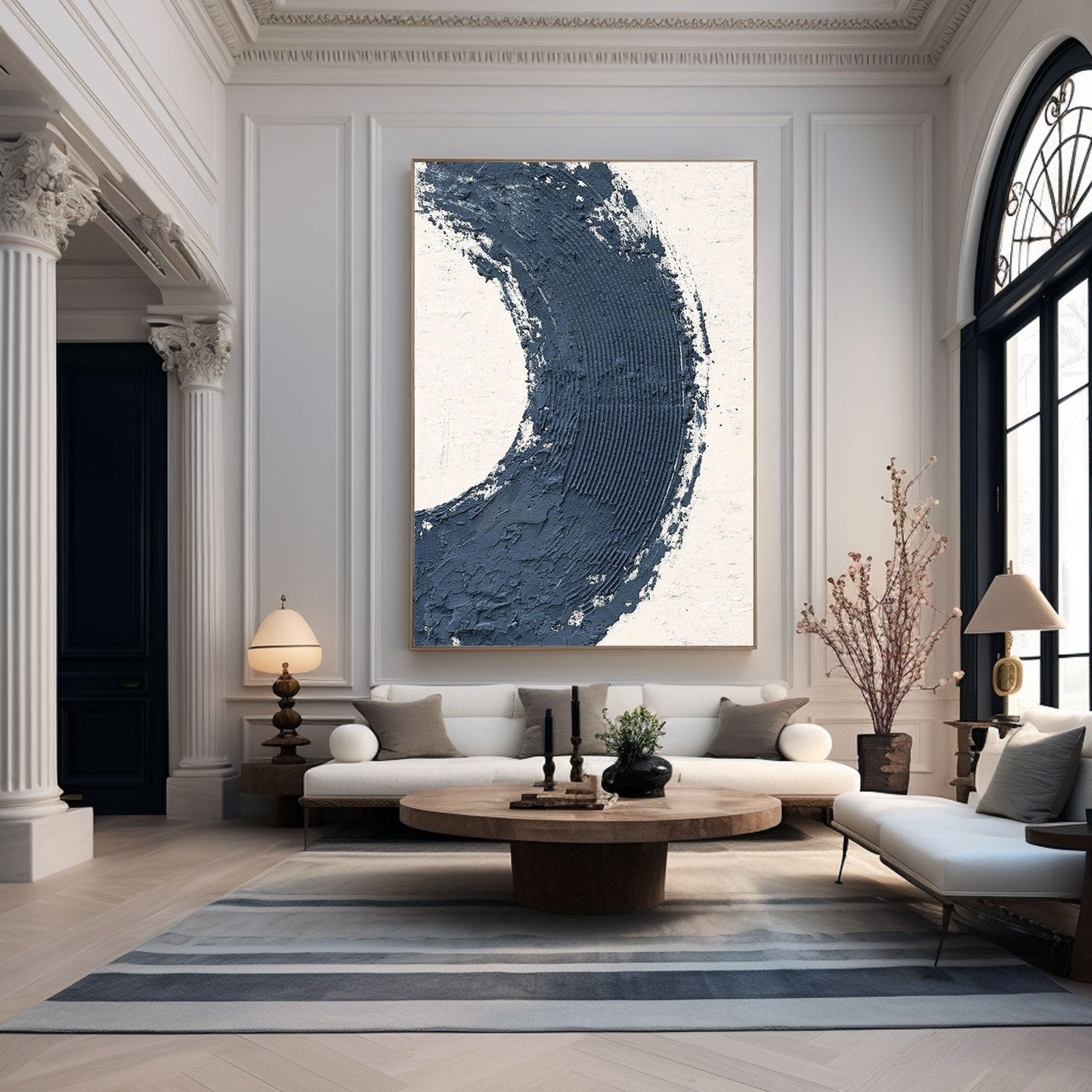 Minimalist Textured Painting "Abyss"