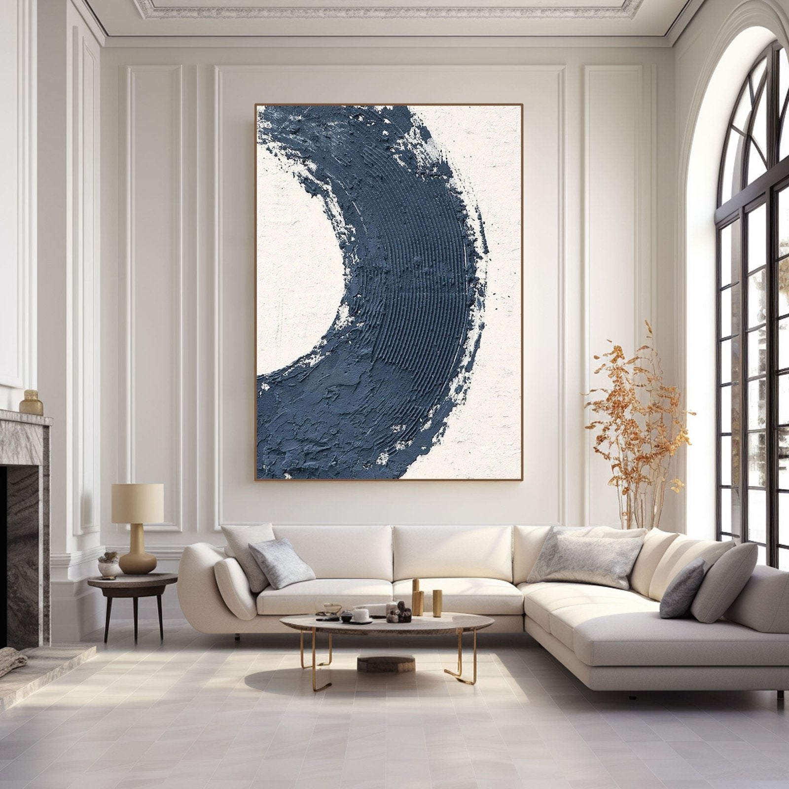 Minimalist Textured Painting "Abyss"
