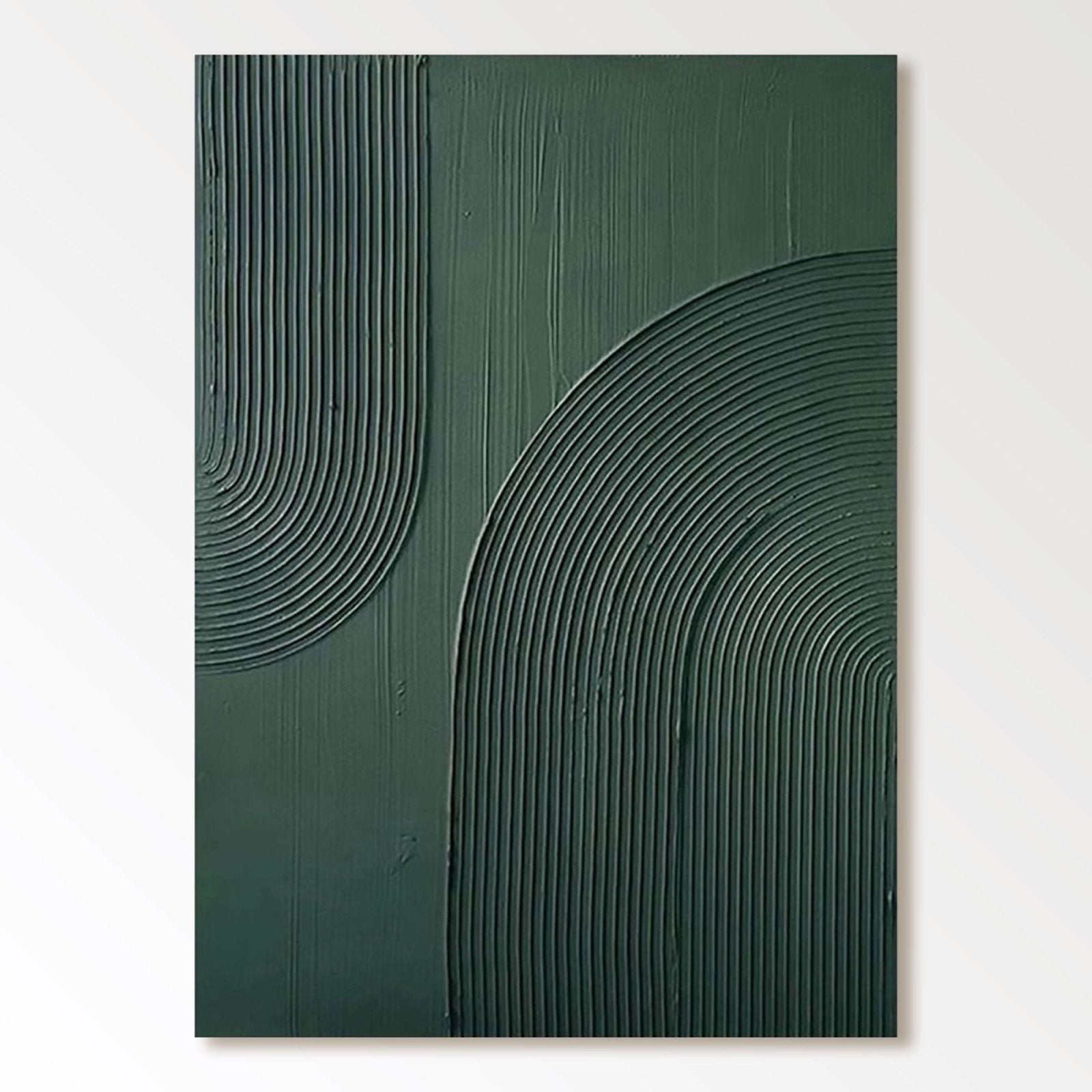 Minimalistisk tekstureret maleri "Verdant"