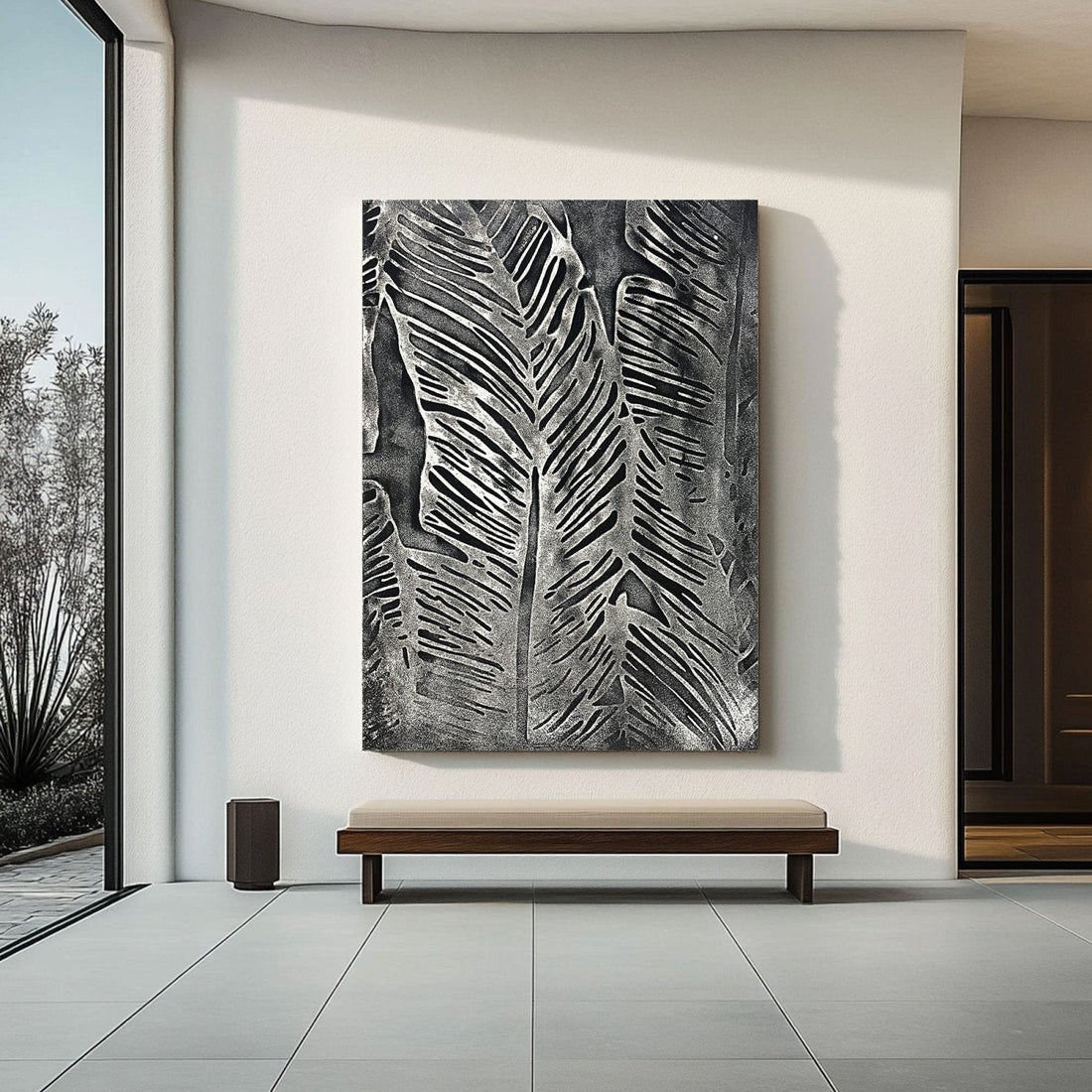 Plaster Painting "Armand Noir“