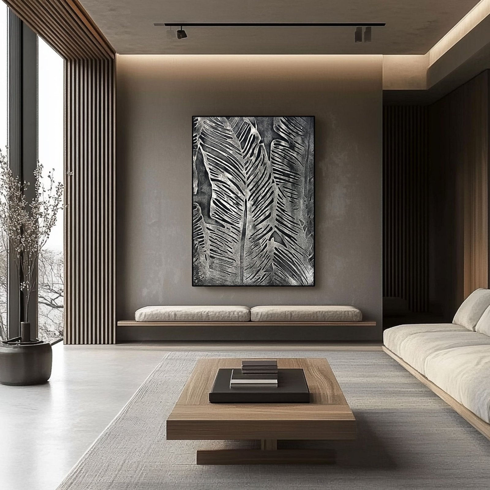 Plaster Painting "Armand Noir“