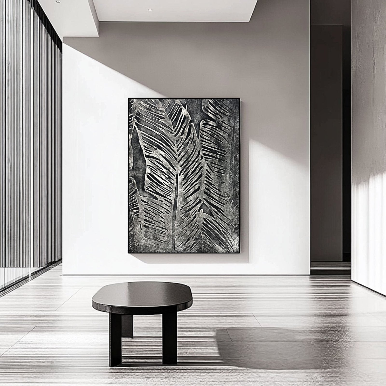 Plaster Painting "Armand Noir“
