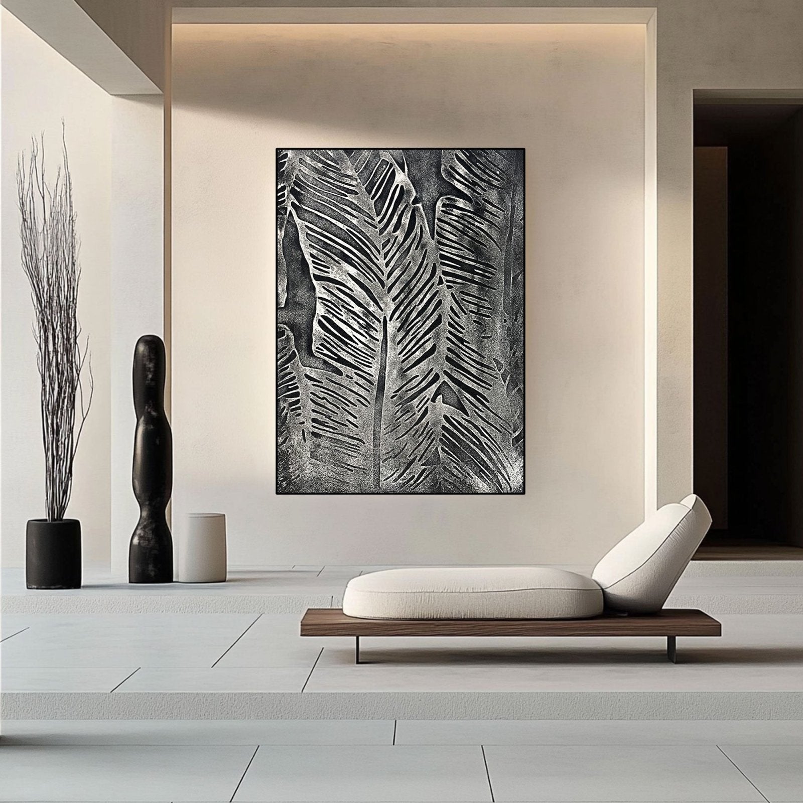 Plaster Painting "Armand Noir“