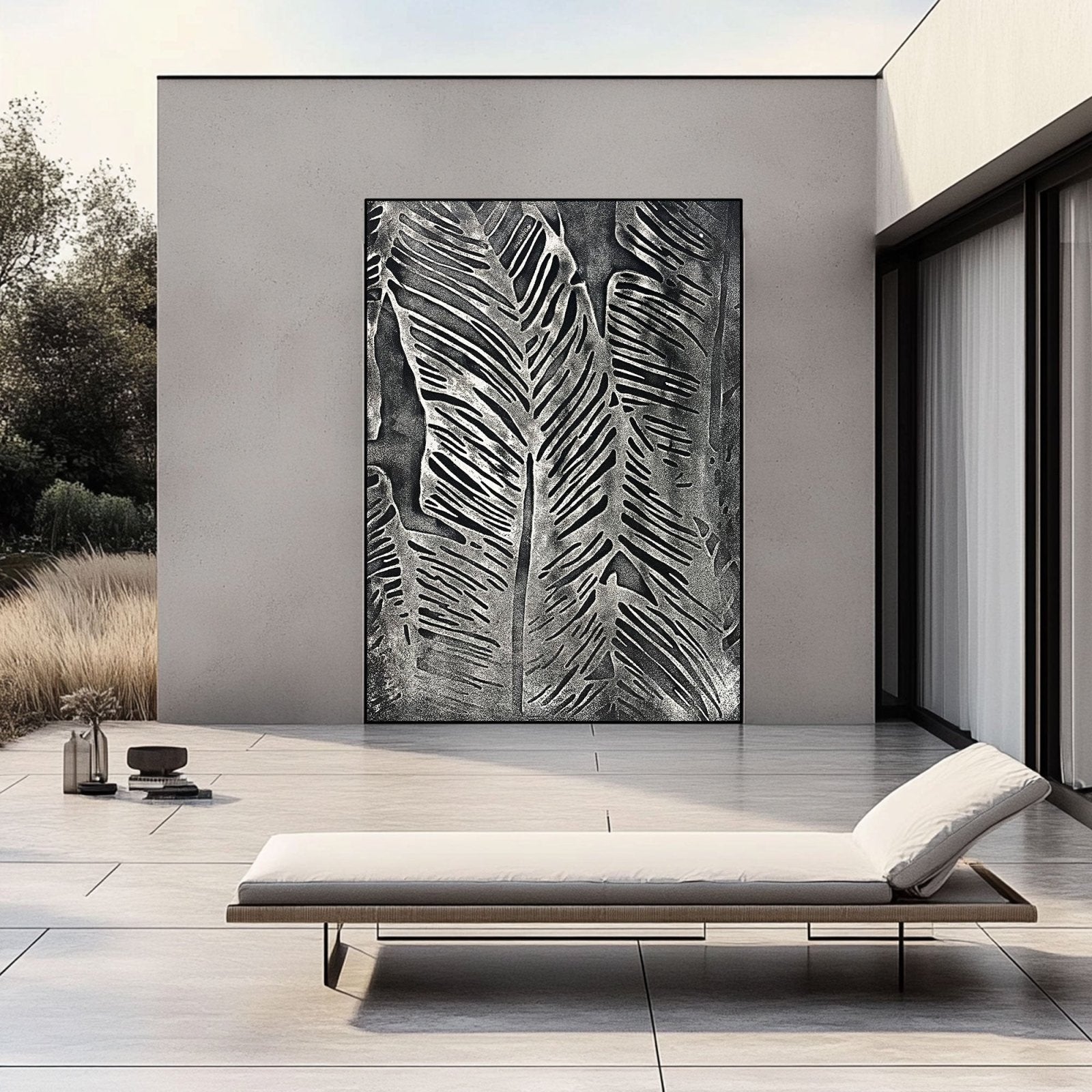 Plaster Painting "Armand Noir“
