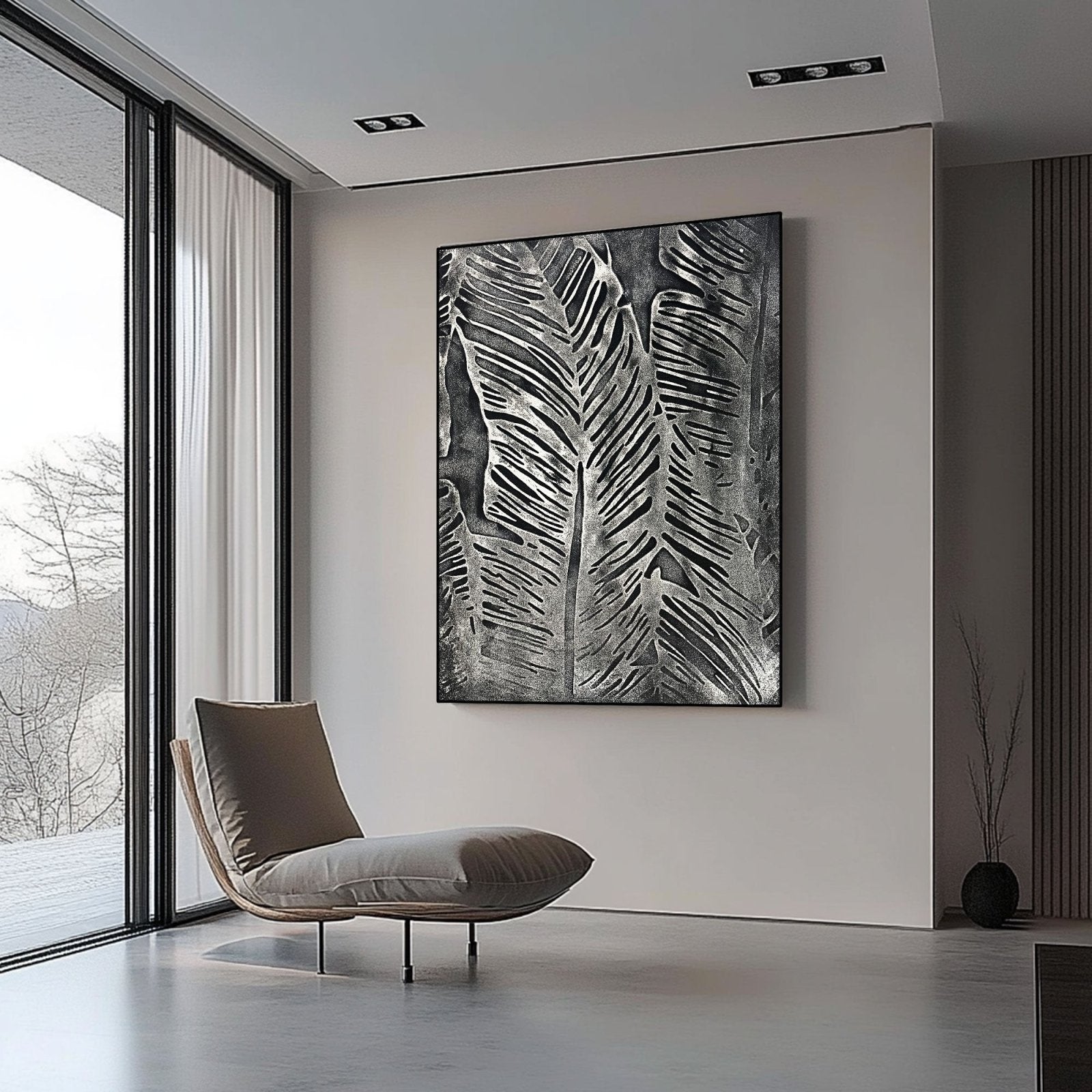Plaster Painting "Armand Noir“