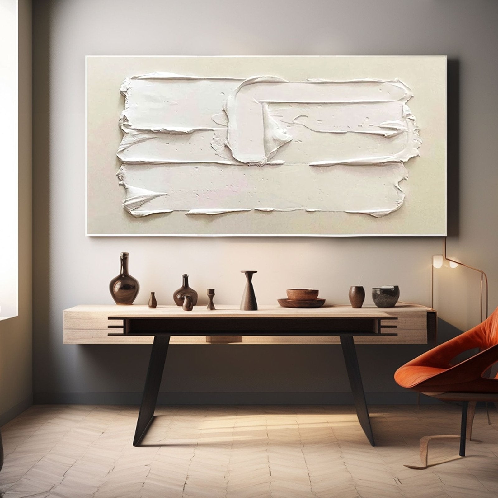 Plaster Painting "Blanc"