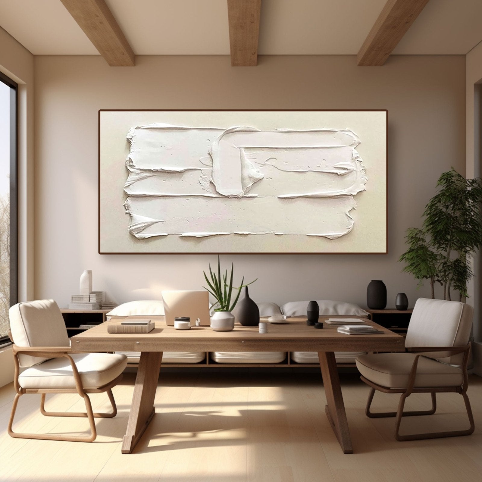 Plaster Painting "Blanc"