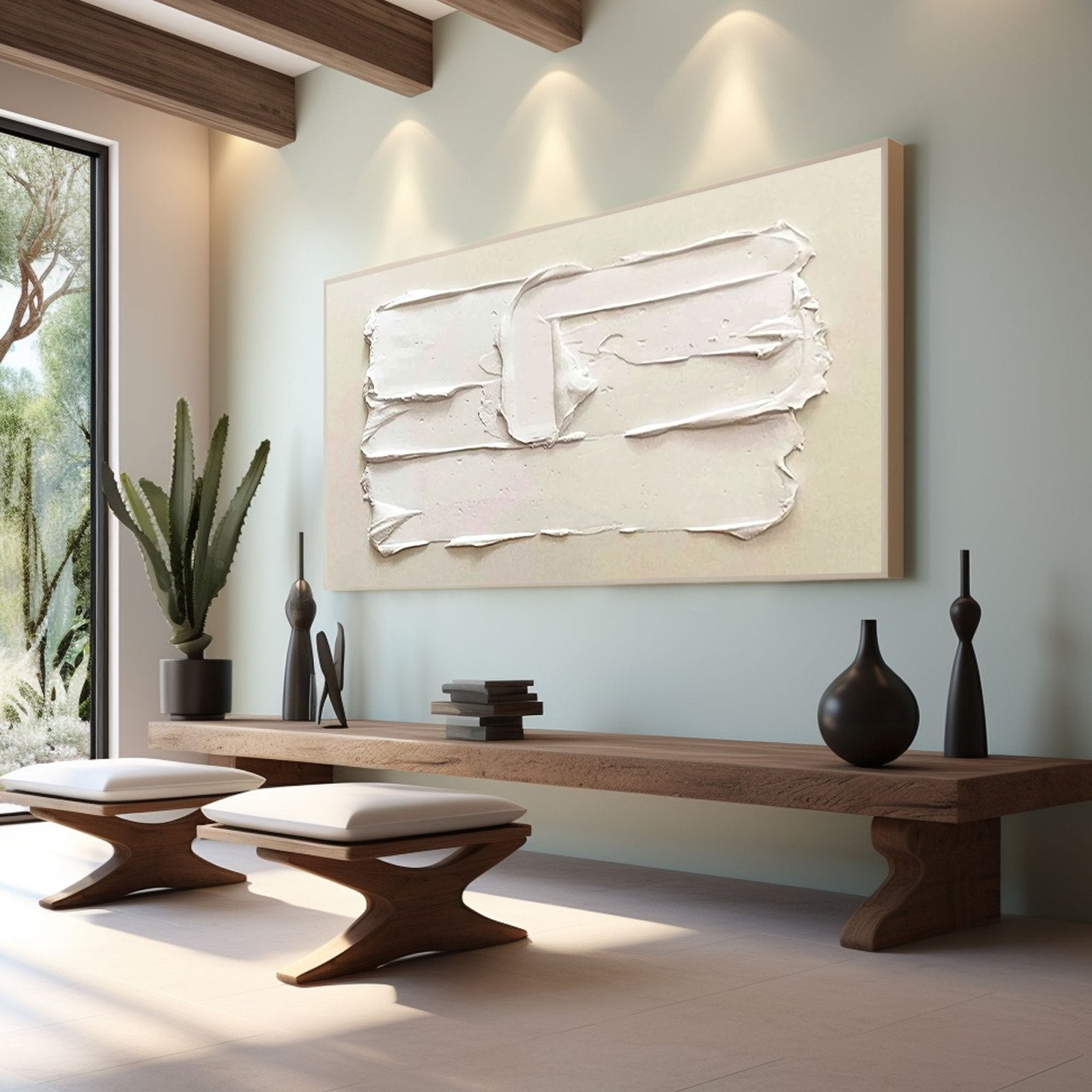 Plaster Painting "Blanc"