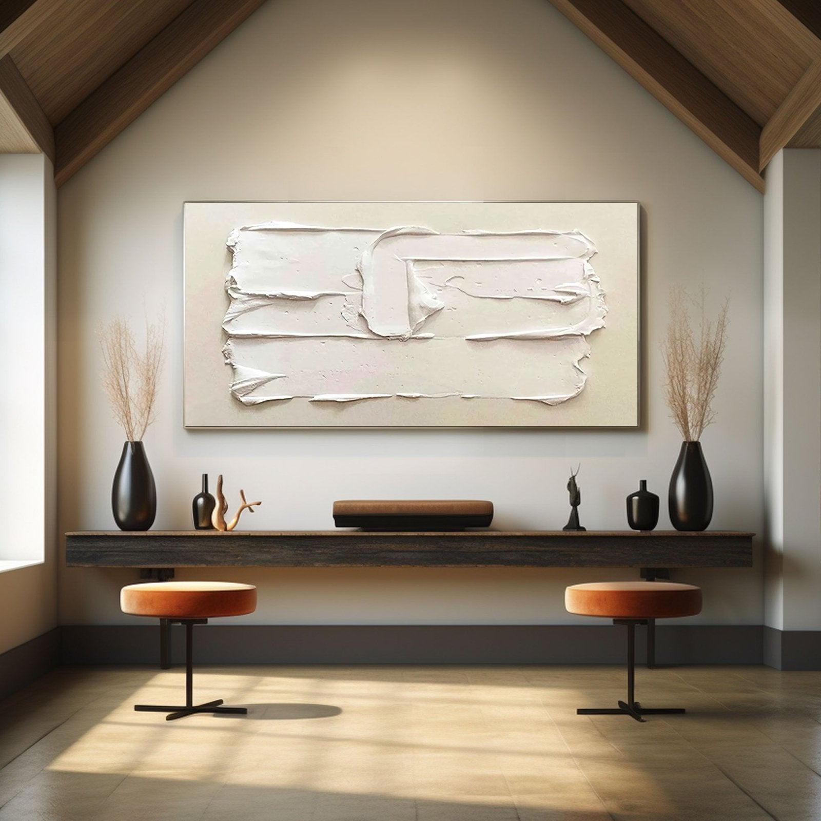 Plaster Painting "Blanc"