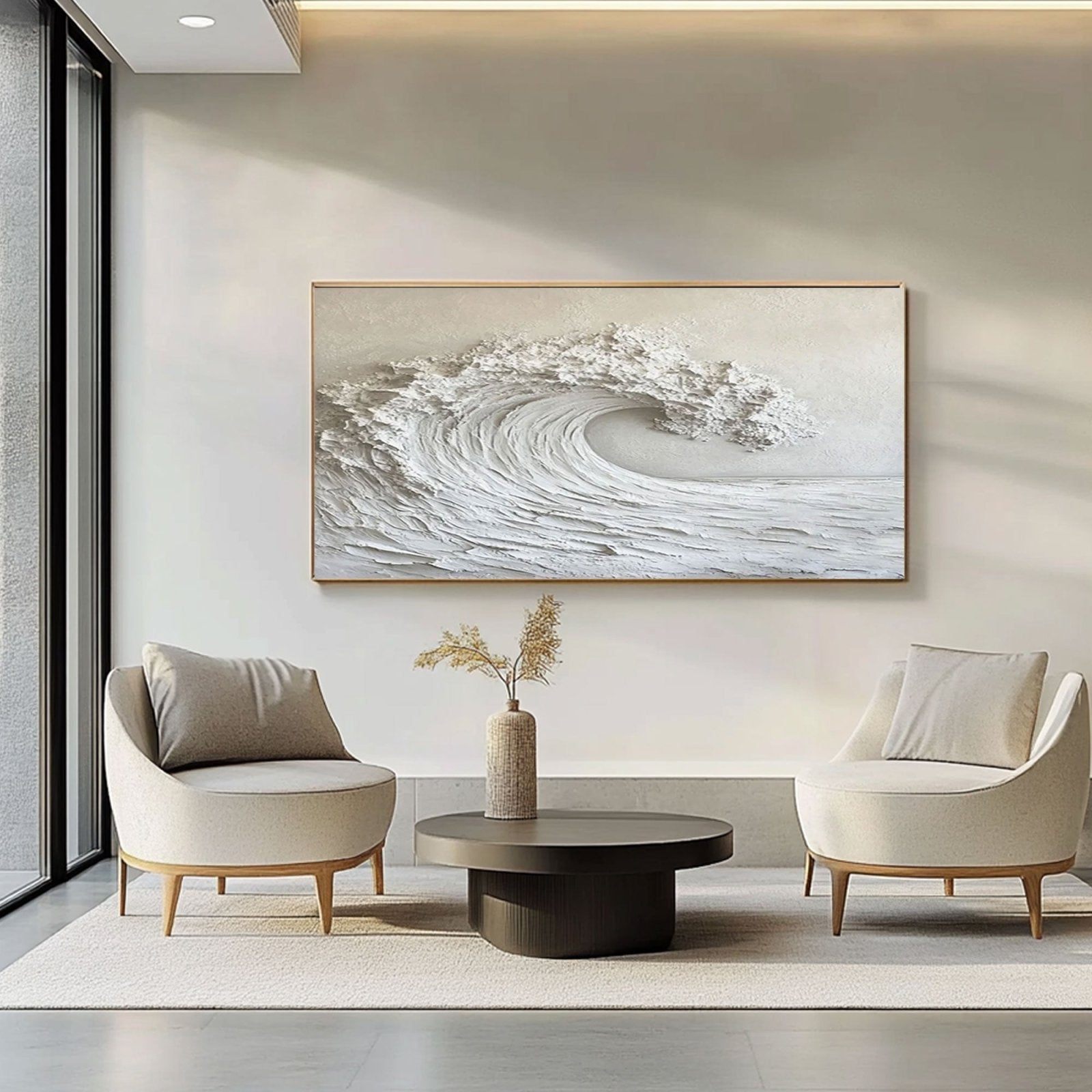 Plaster Painting "Blanc��leste��