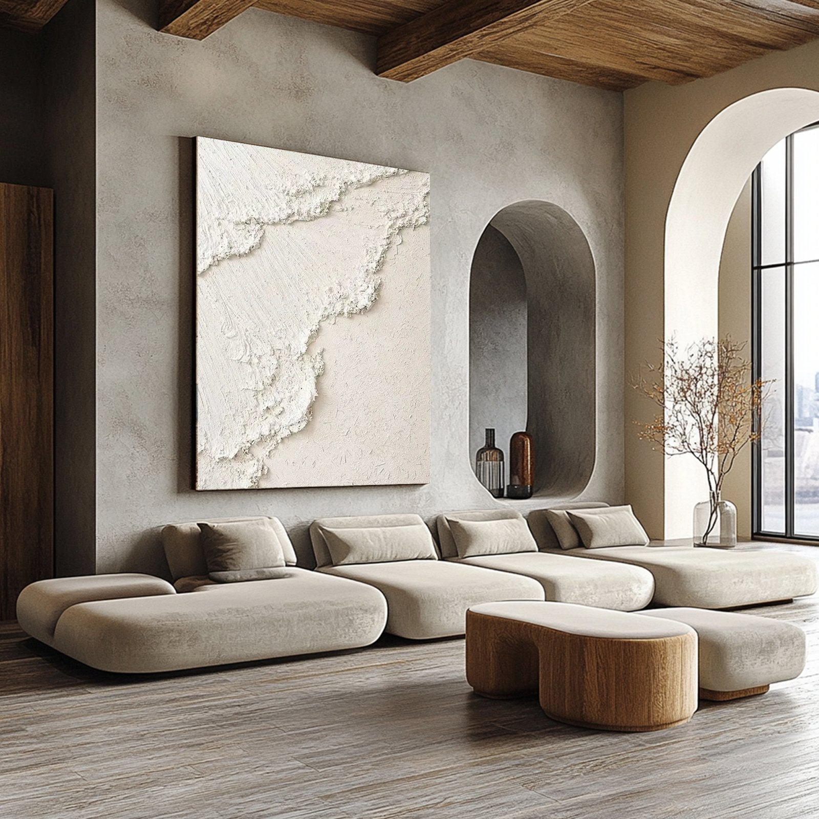 Plaster Painting  "Blanche Épure“
