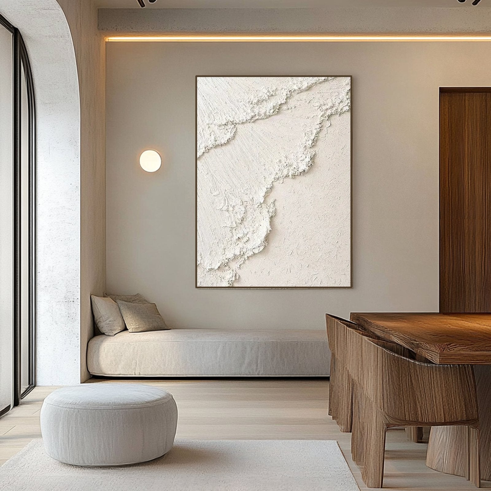 Plaster Painting  "Blanche Épure“