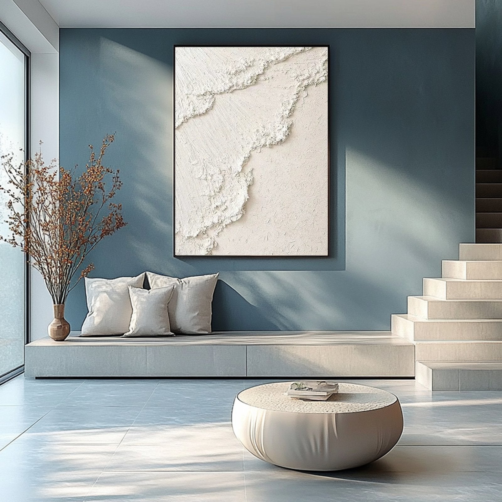 Plaster Painting  "Blanche Épure“