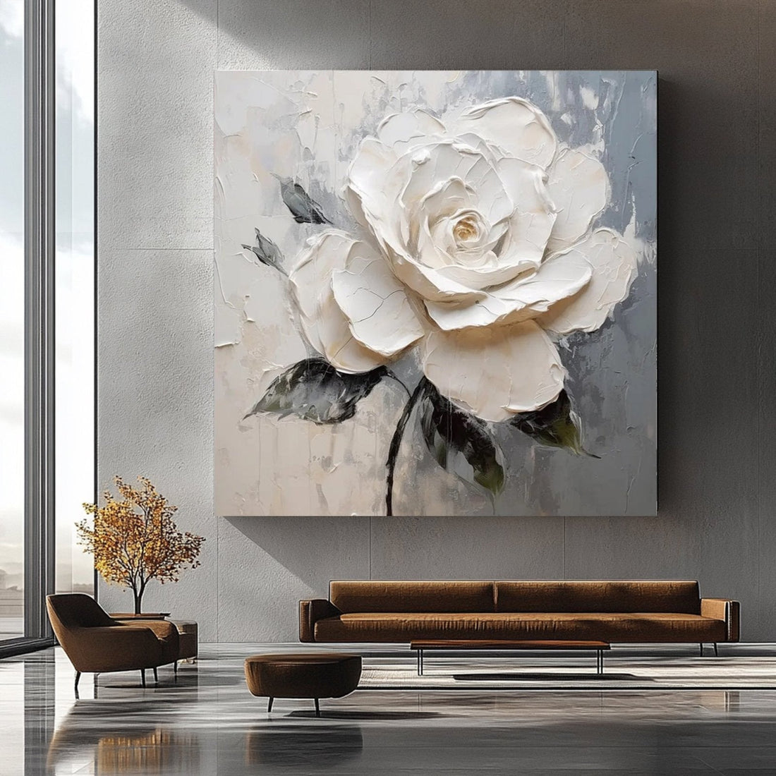 Plaster Painting "Blanco Presente”