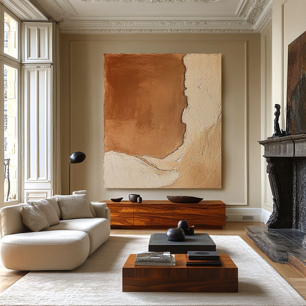Plaster Painting "Clivage Intérieur"