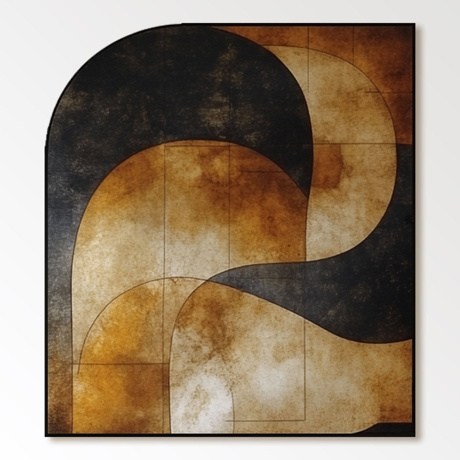 Gipsmaleri "Courbes en Harmonie"