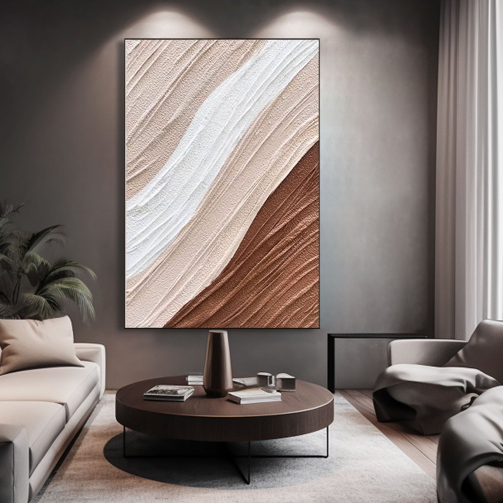 Plaster Painting  "Desert Drifts"