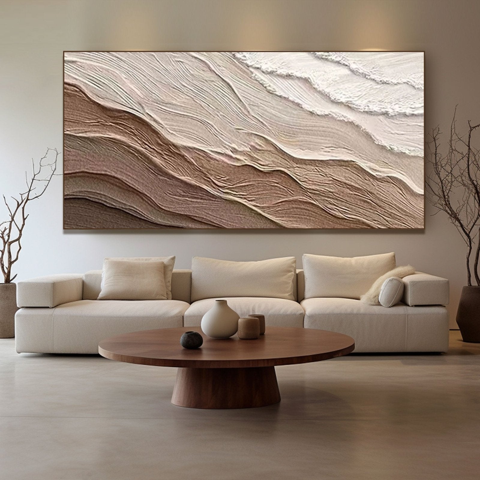 Plaster Painting "Desert Mirage"