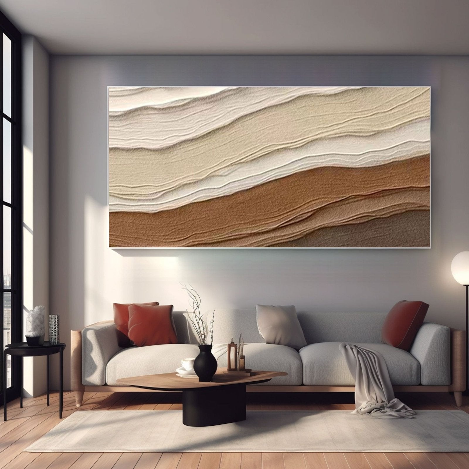 Plaster Painting "Earthen Rhythms"