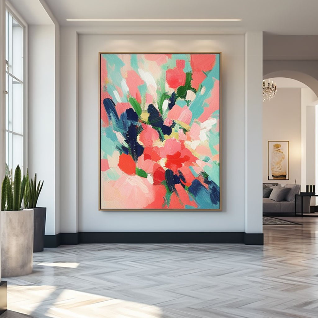 Gipsmaleri "Éclat de Fleurs"