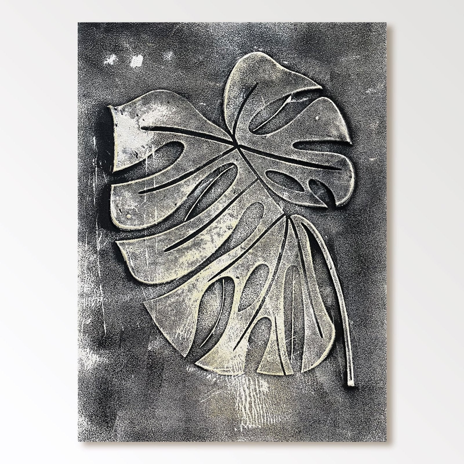 Plaster Painting "Élodie Cendre“